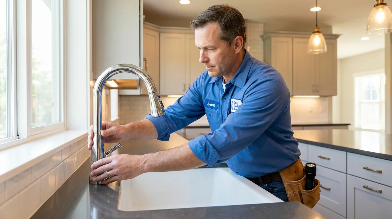Kitchen faucet installation by Johns Plumbing LLC in Kersey